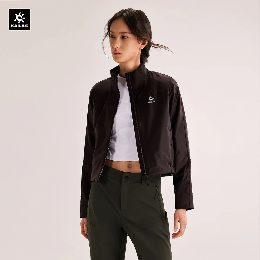 KAILAS凯乐石 立领短箱款棉服女款防泼抑菌透气户外轻装徒步女款