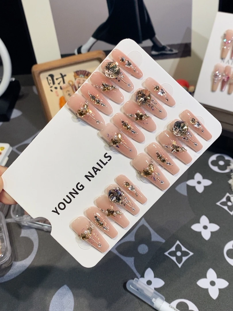 【蜜语花园】纯手工穿戴甲高定款