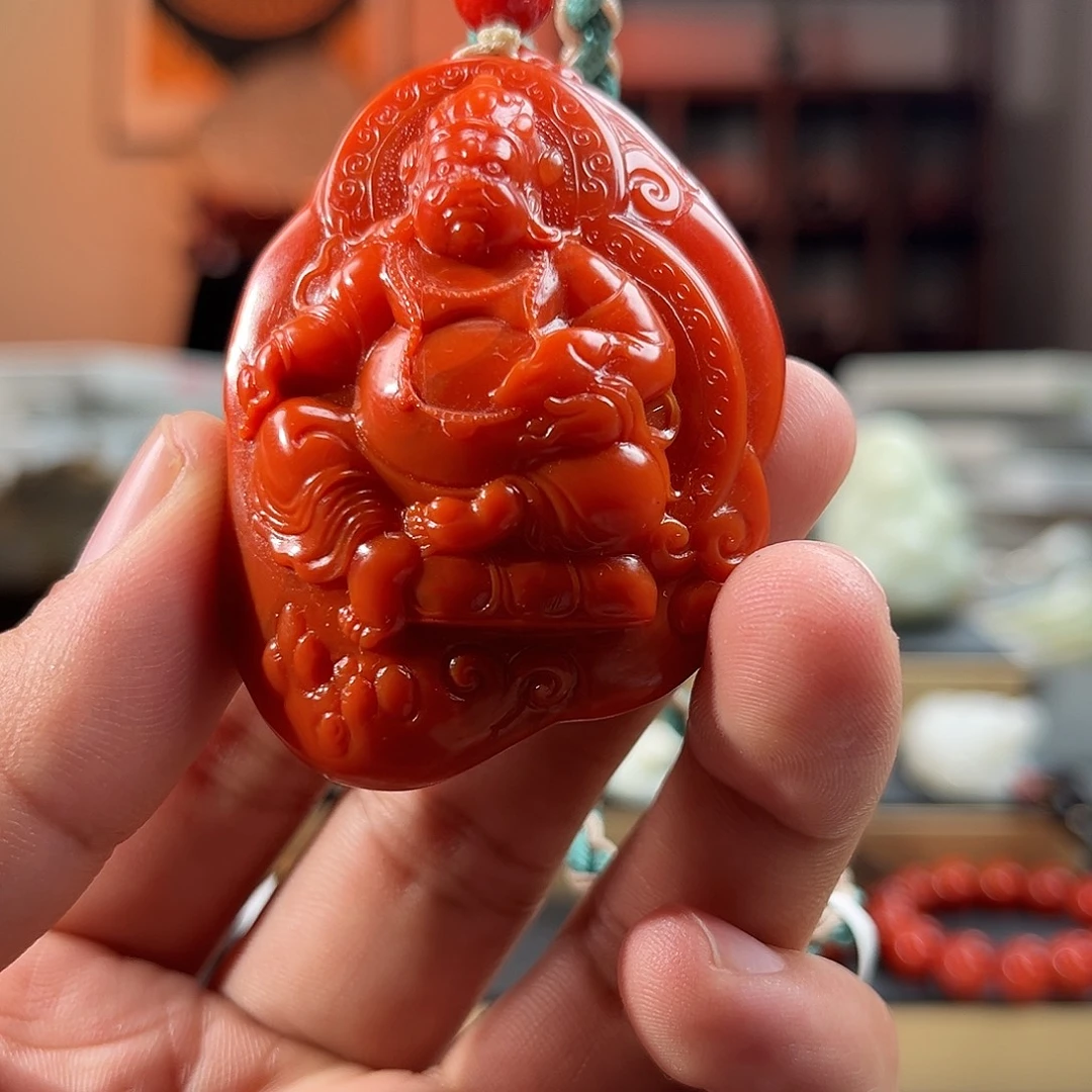 南红玛瑙未镶嵌颈饰