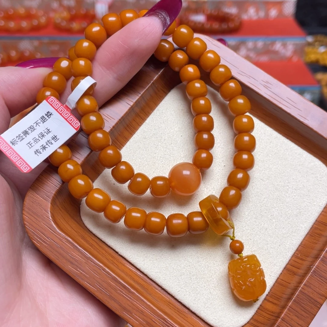 蜜蜡未镶嵌手链手串