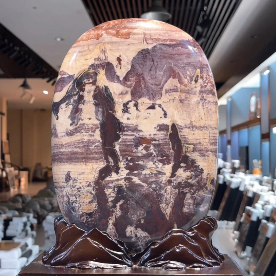 彩石三峡清江画面石