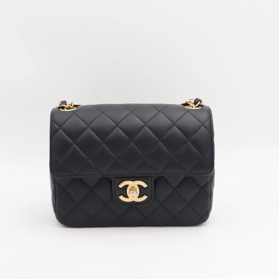99新 Chanel/香奈儿 【晶晶专属】Chanel21BC方胖子黑金限定/AB0931