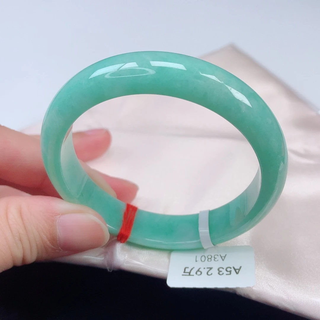 未镶嵌手镯翡翠53正圈