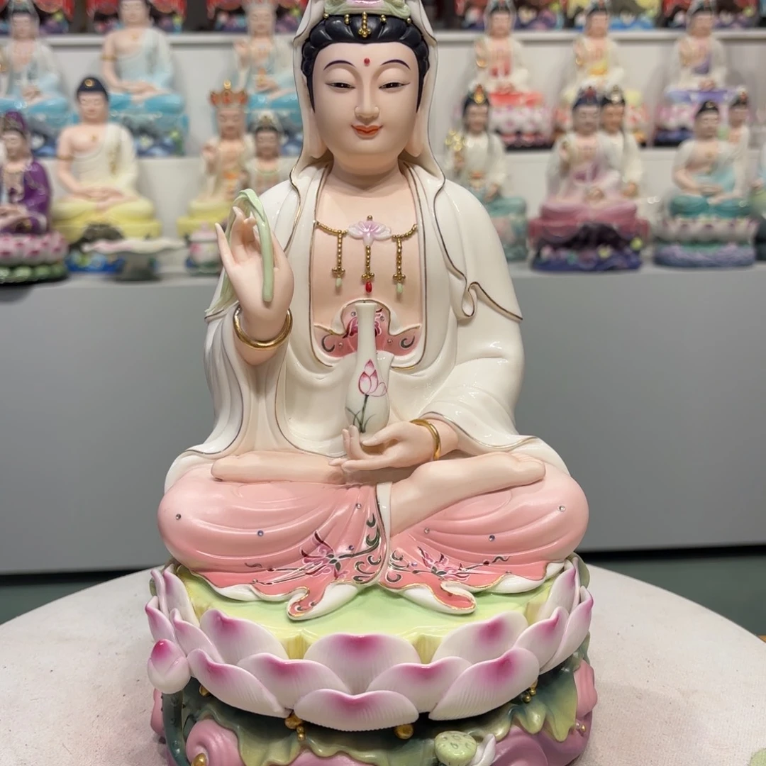 摆件瓷摆件观音12吋