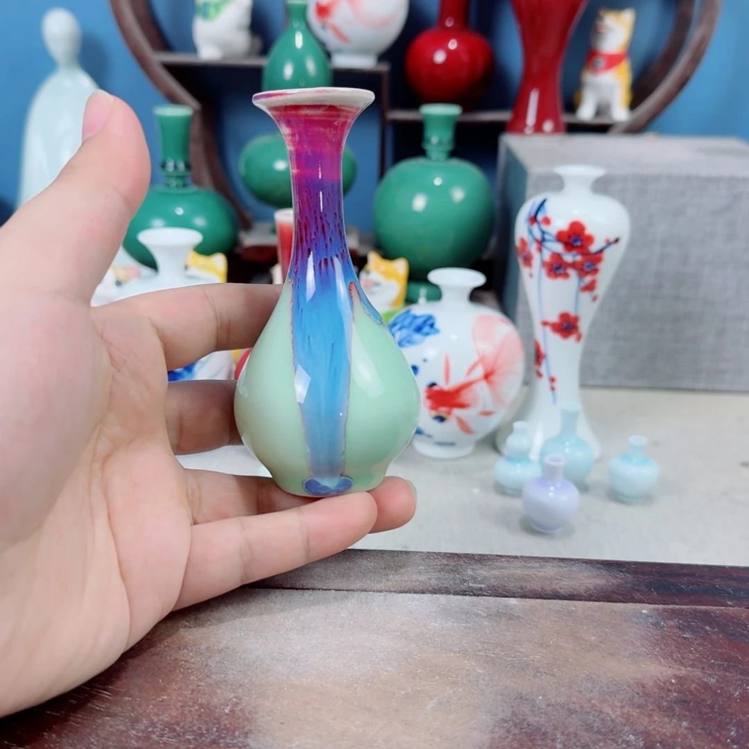 陶瓷手工小花器摆件