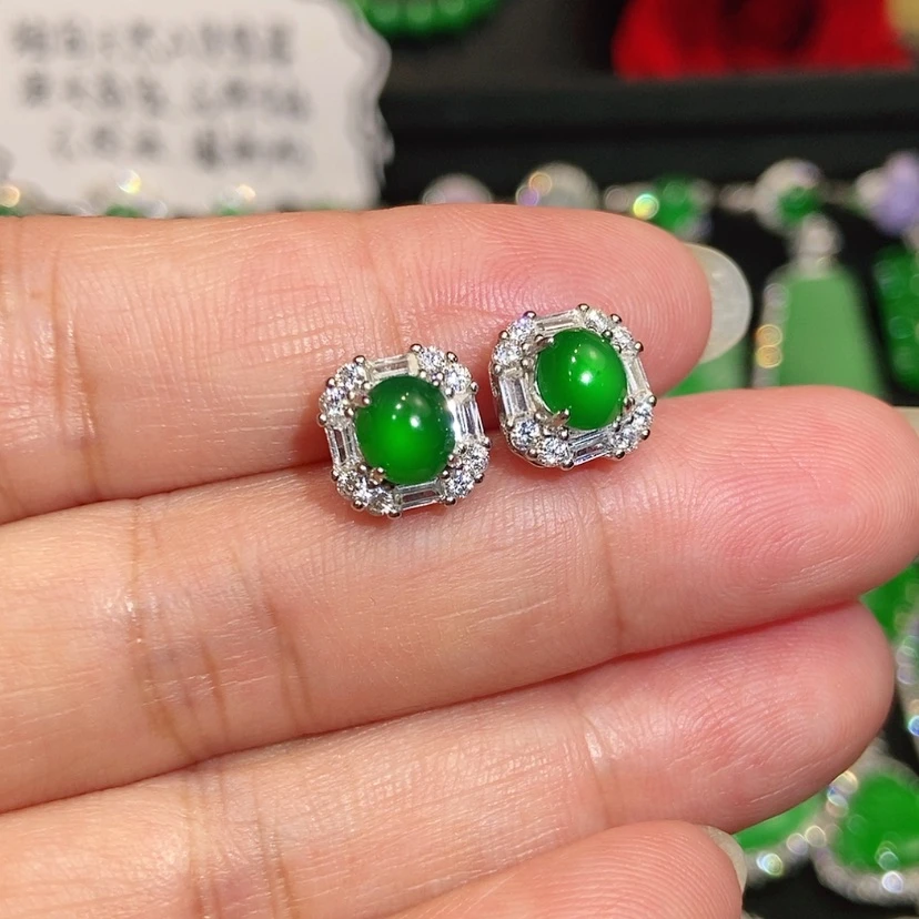 【闪购商品】未镶嵌翡翠耳饰天然翡翠