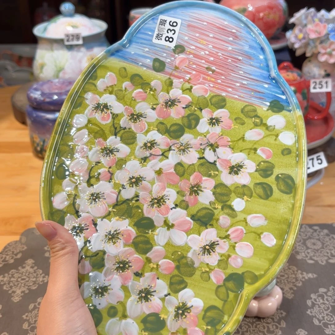 景德镇手绘高温釉下彩陶瓷茶具