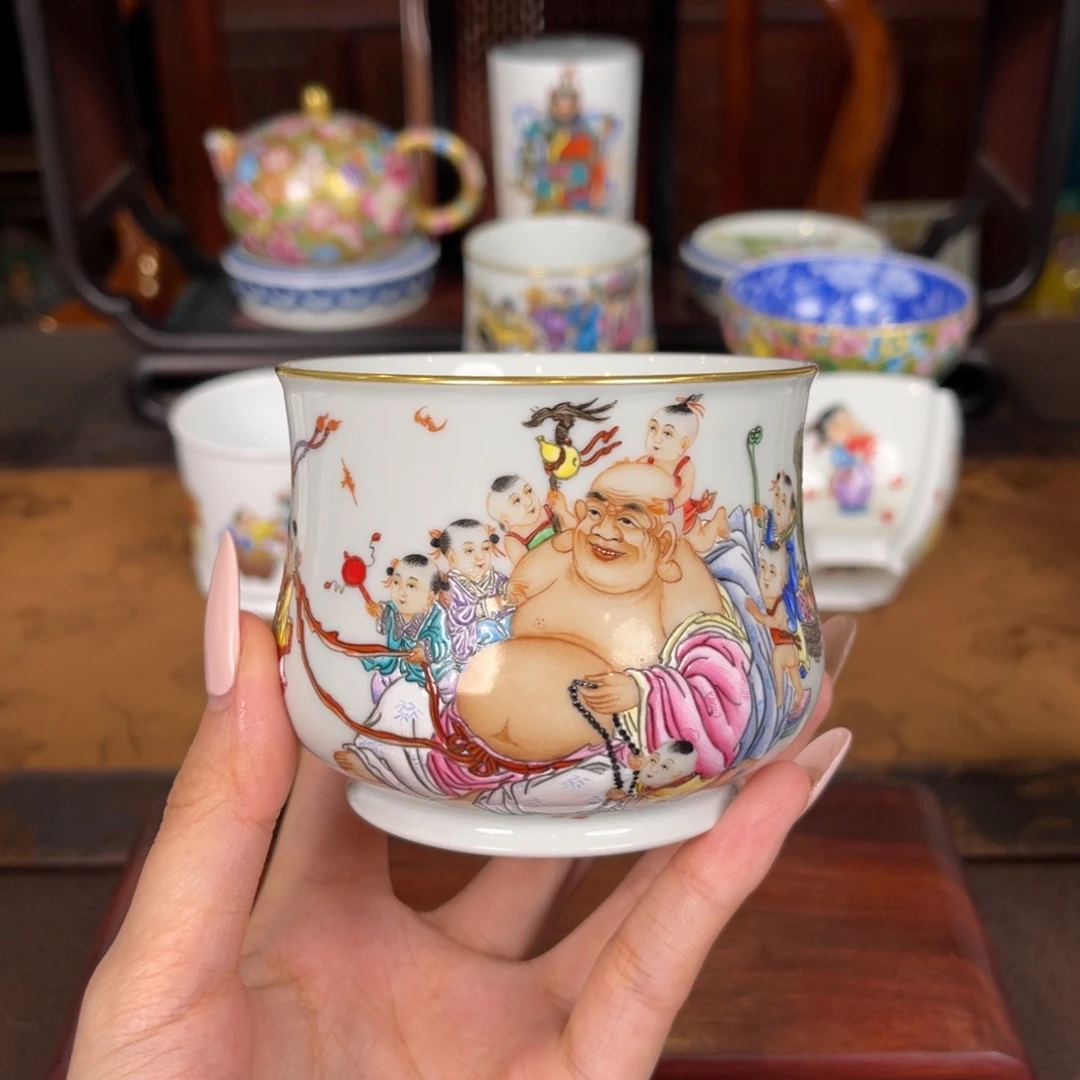 幸***福景德镇全手工手绘陶瓷