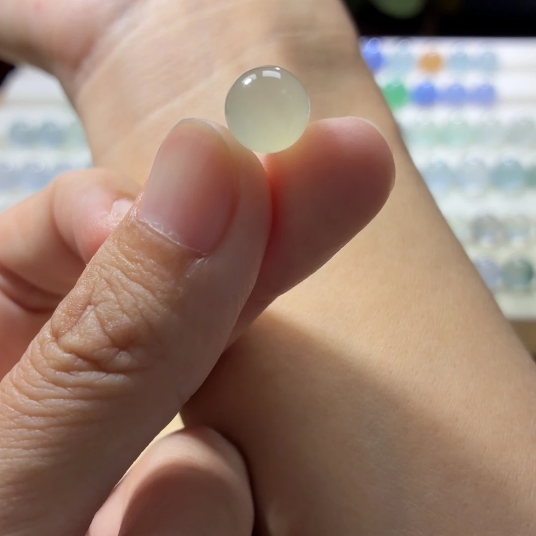 定制翡翠未镶嵌9.3雪梨黄有冰丝