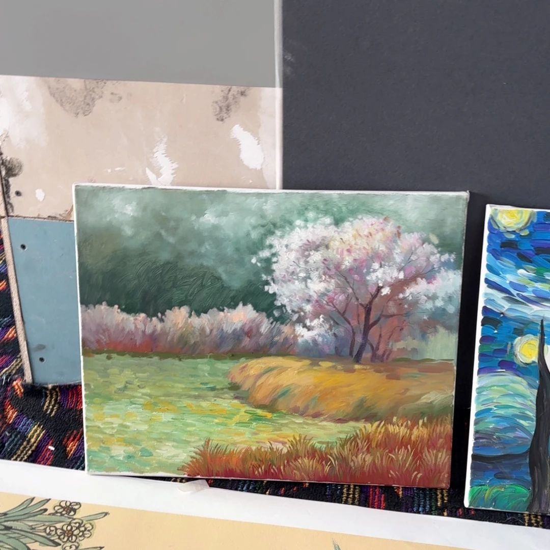 国画航*航油画作品40/50朱