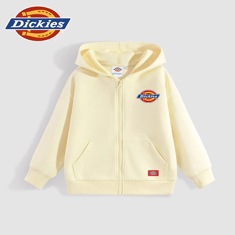 Dickies童装女童春装外套女宝连帽开衫上衣春秋款儿童秋款运动服