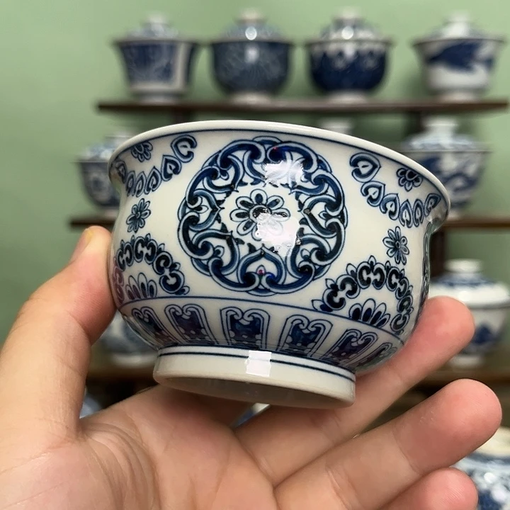 团宝相花卢氏杯满杯150毫升