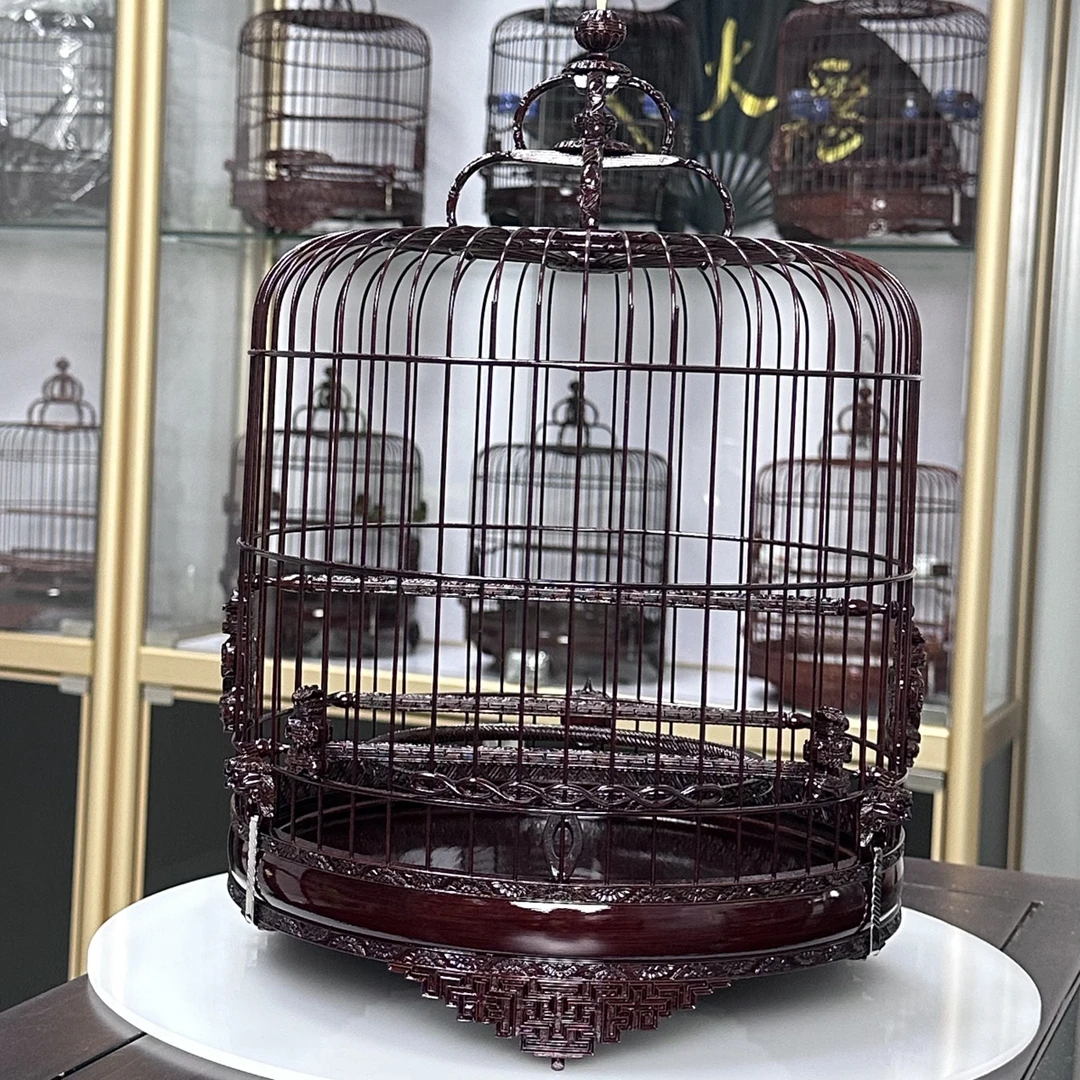 广笼高档鸟笼子52条绣眼笼.九十年代镜彬笼鸟笼精品绣眼鸟笼