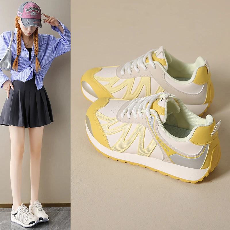 阿甘鞋女款夏季2025新款百搭爆款小白鞋透气休闲运动鞋子休闲鞋
