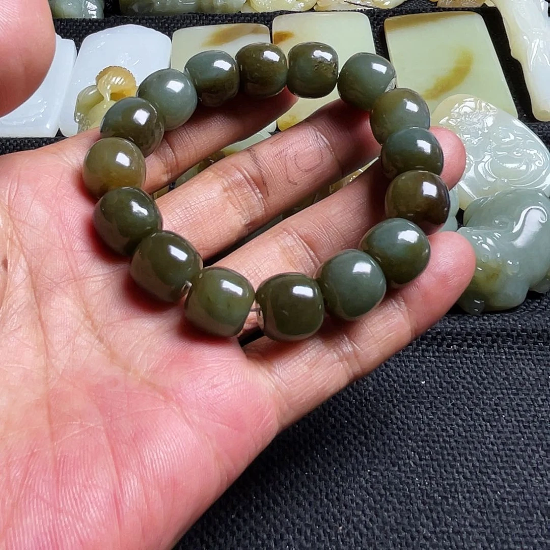富***丐手链未镶嵌和田玉