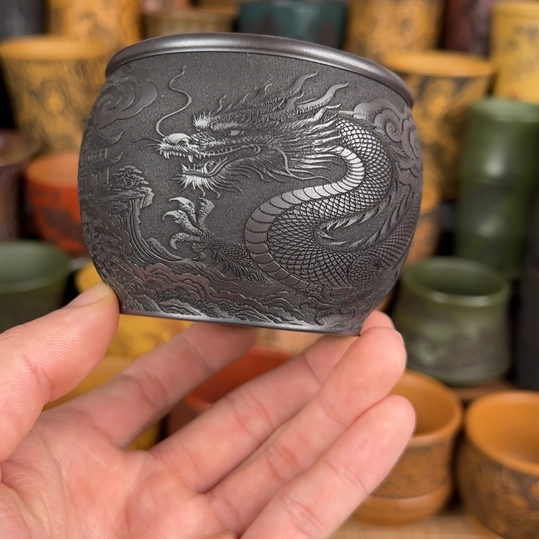 茶杯紫砂宜兴原矿紫砂杯