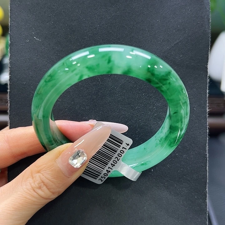 石英质玉（非洲翠）未镶嵌手镯54-55
