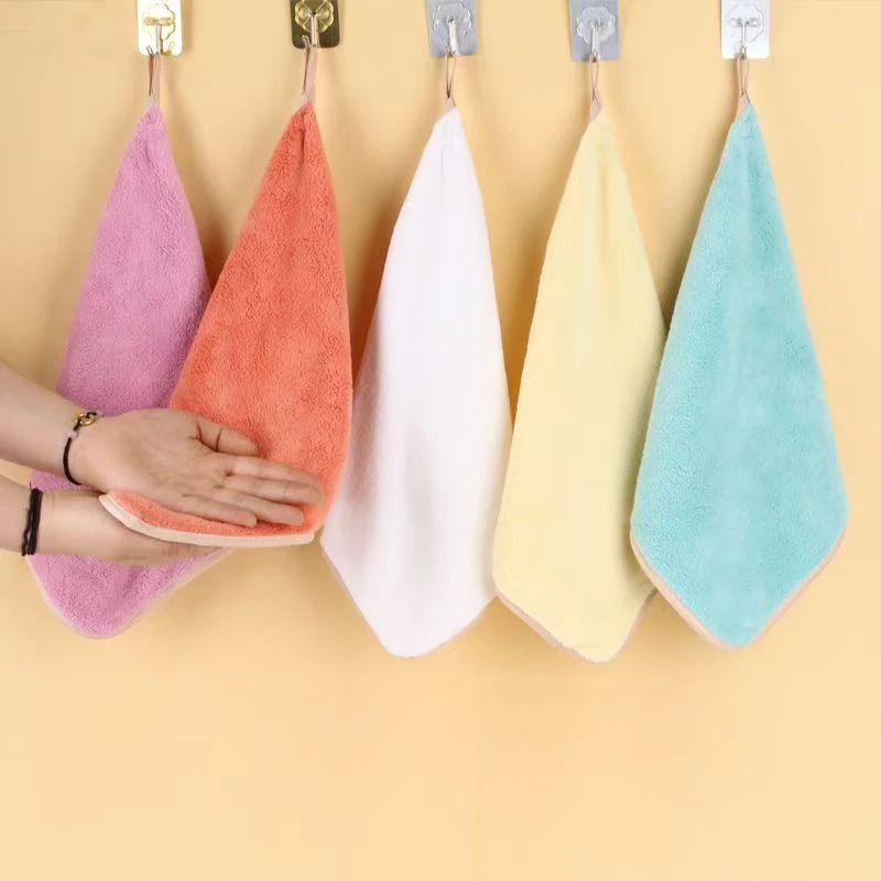 (到手8条)30*30加厚吸水短绒抹布