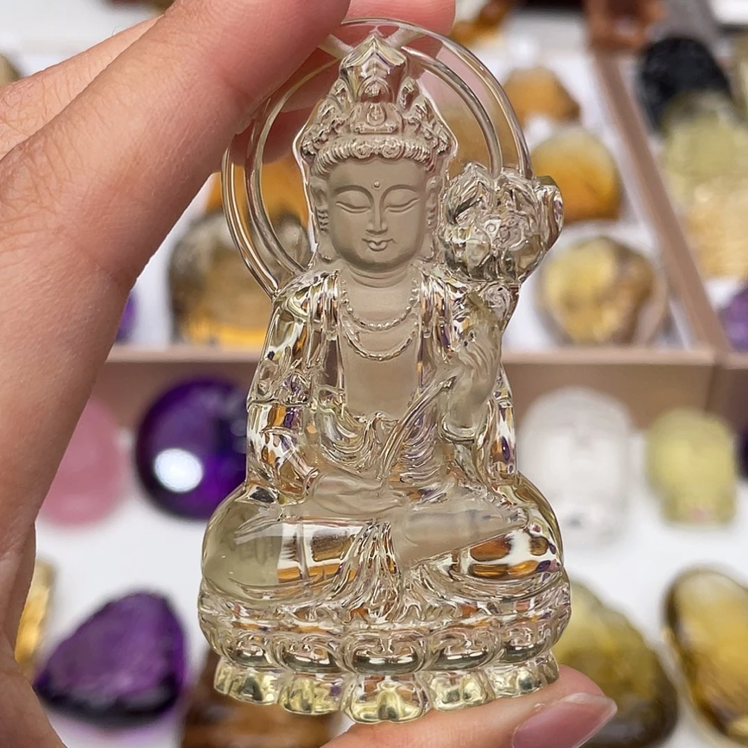 未镶嵌颈饰水晶定制吊坠大势至