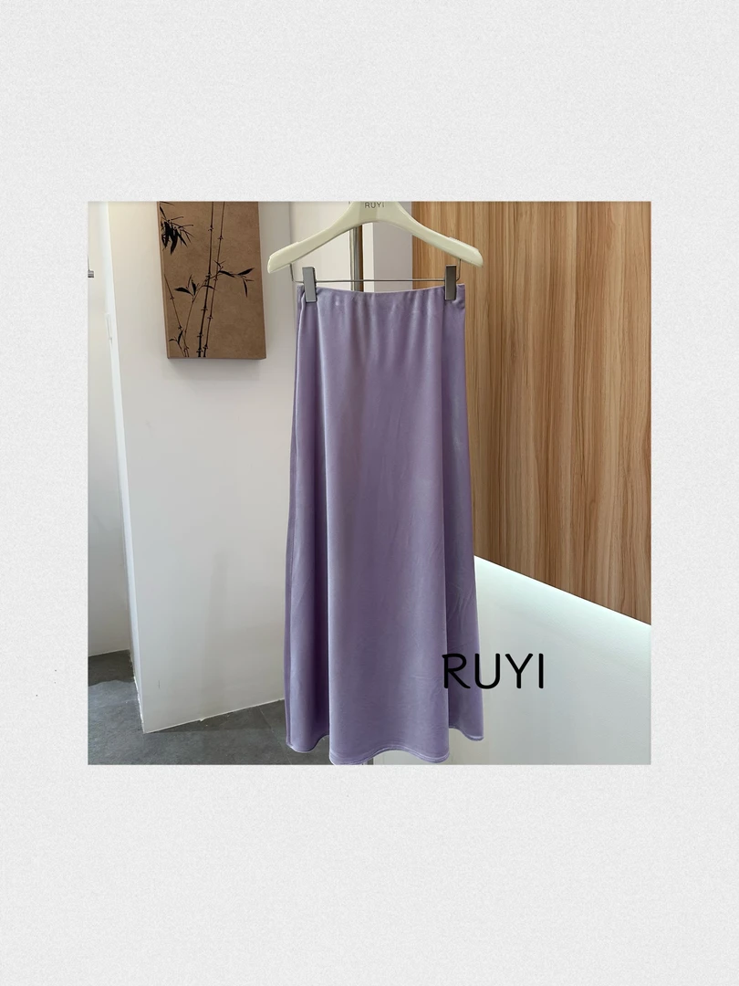 【RUYI】&【山木花葶】 秋冬季新款天鹅绒半裙