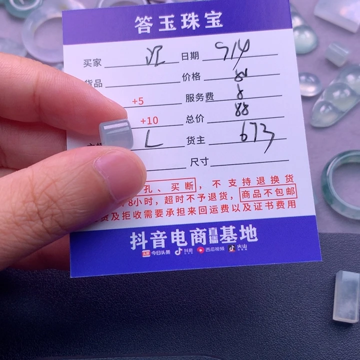 颈饰未镶嵌翡翠江**海