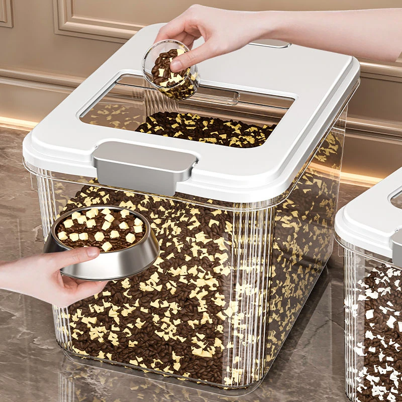 猫粮储存桶狗粮密封罐防潮储粮桶家用宠物粮零食冻干食物收纳盒子