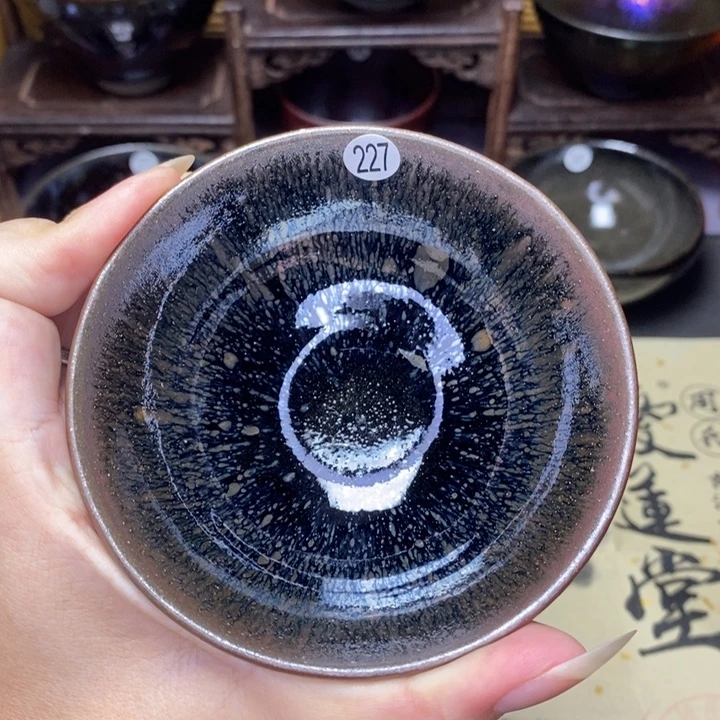 白***白茶盏建窑建盏主人杯建窑