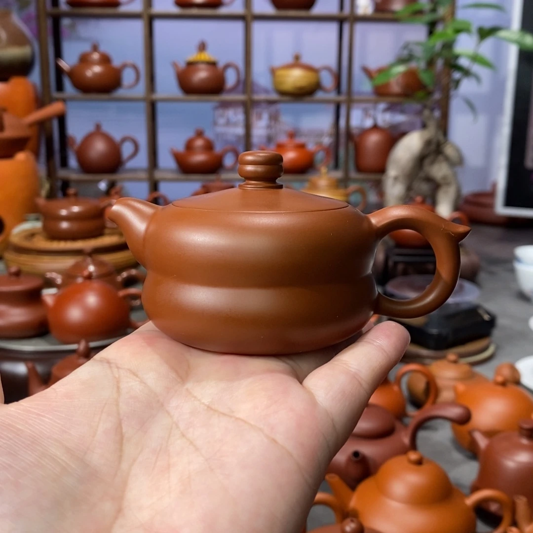 茶壶朱泥吴翰石矿朱柿柿如意壶88