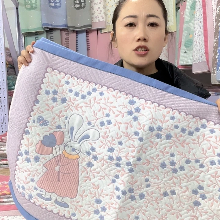 棉特价促销蓝色花园兔