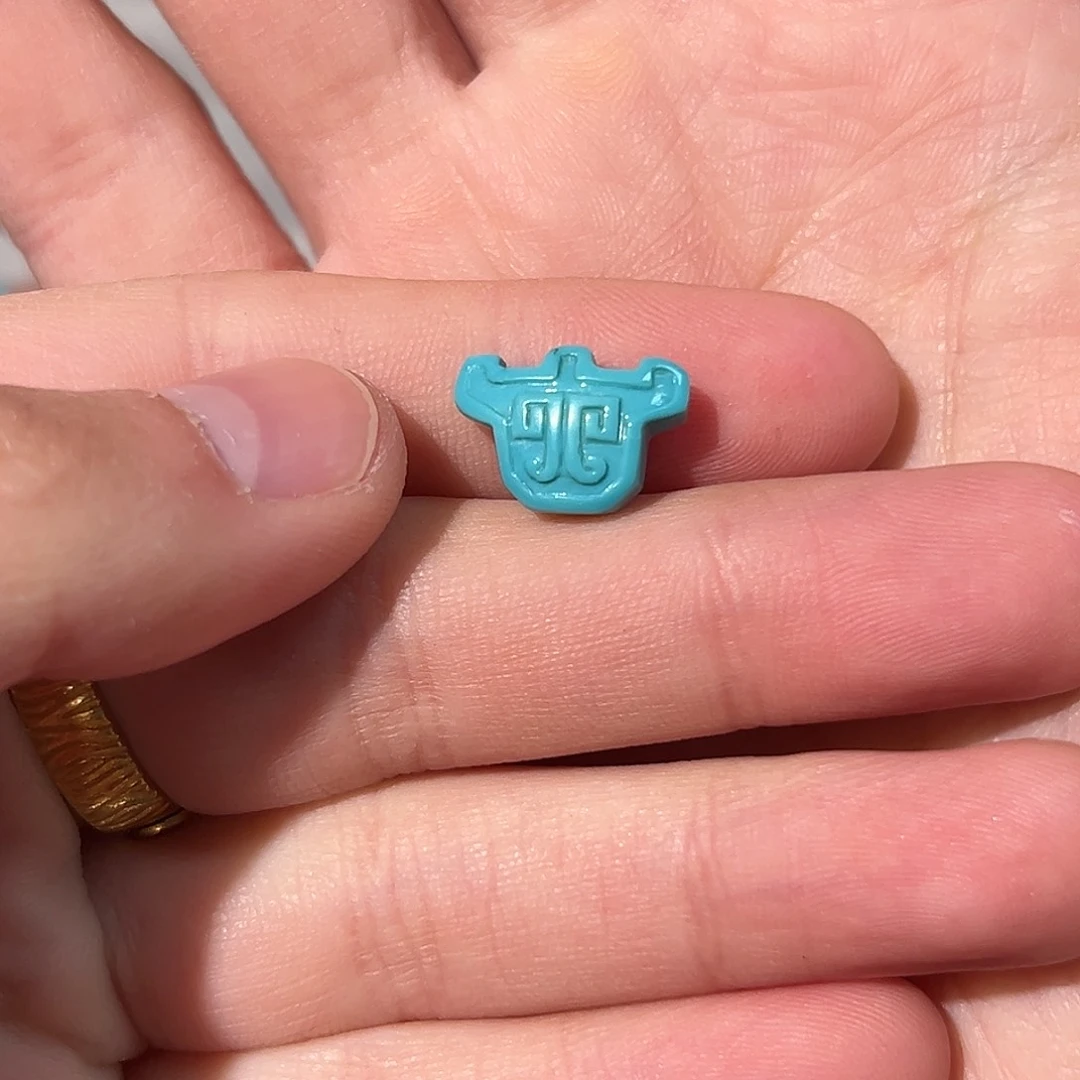 绿松石配饰未镶嵌特色背云