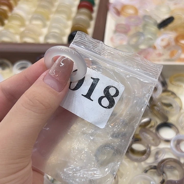 合金戒指玛瑙/玉髓18港13