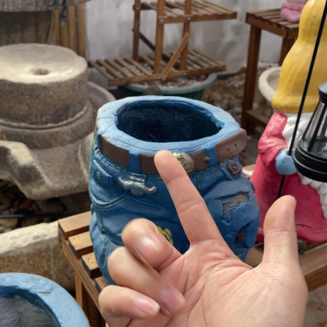 【闪购商品】氧化镁牛仔跪裤大号