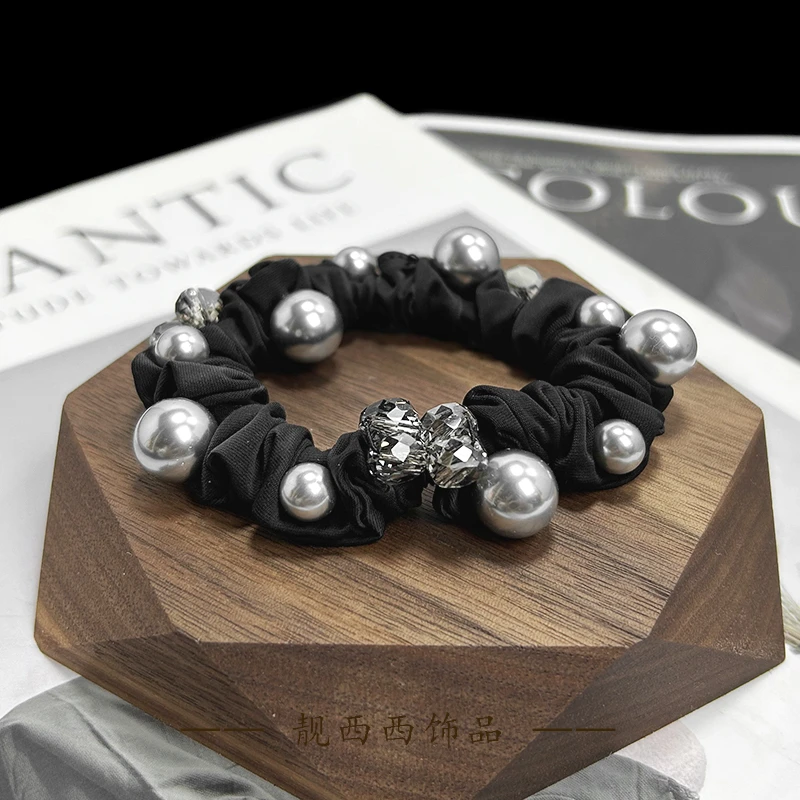 【LXX靓西西】365 发圈高弹力珠珠优雅气质面膜发圈