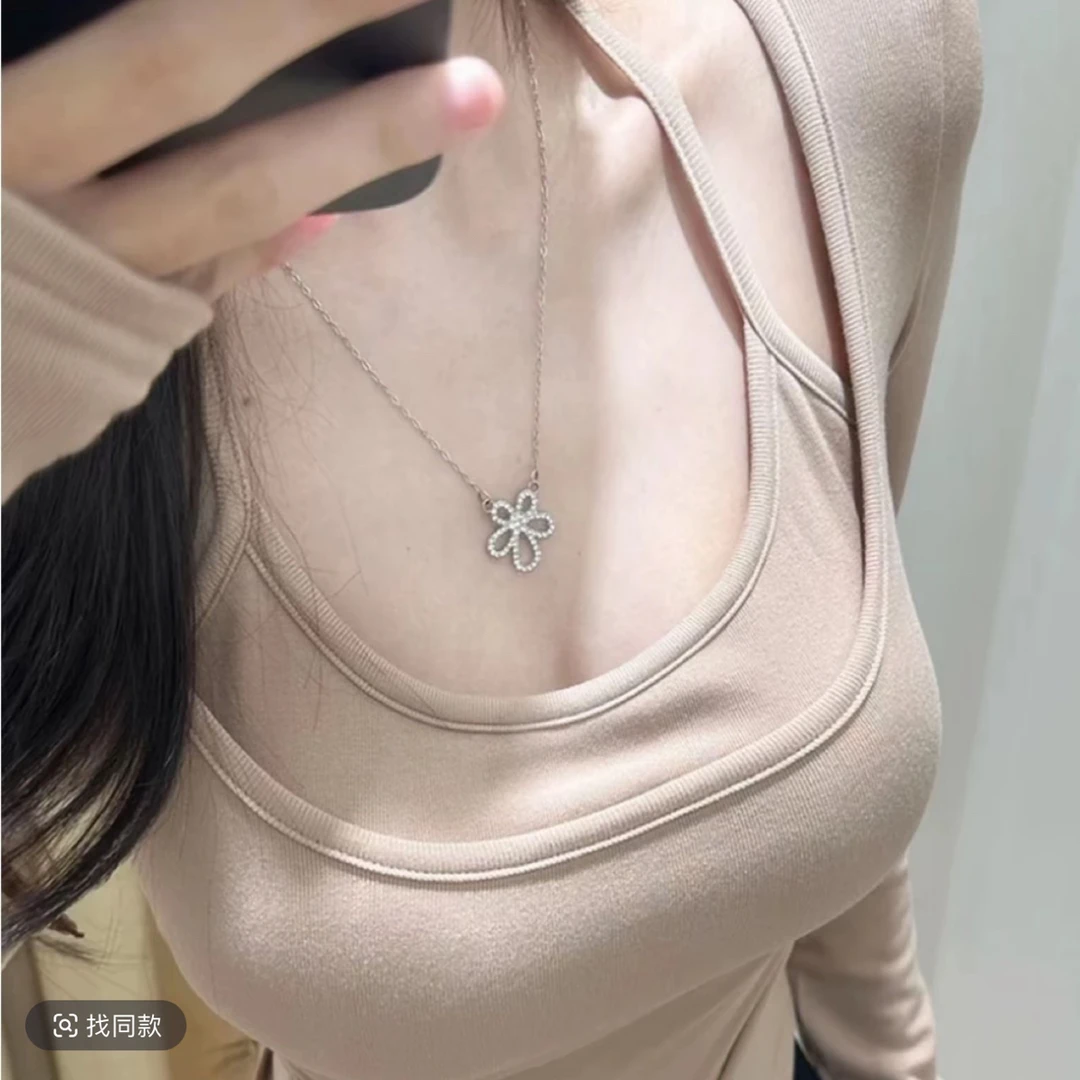 秋冬款设计感假俩件长袖内里磨毛带胸垫辣妹风修身显瘦长裙