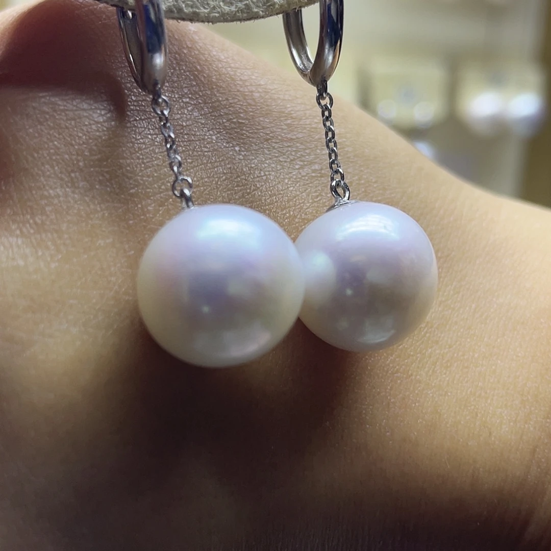 耳饰淡水珍珠银S925镶嵌