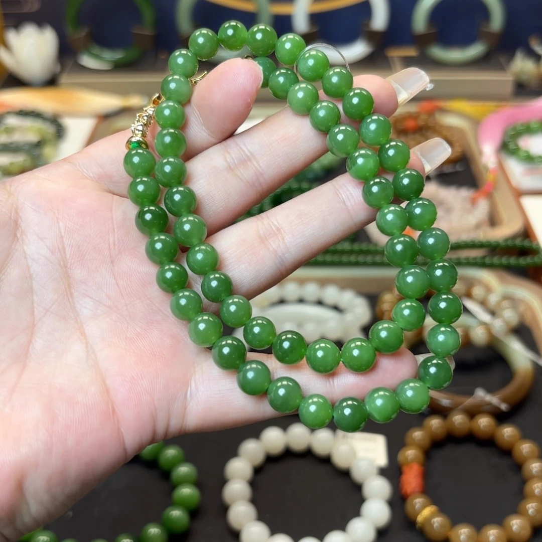 和田玉未镶嵌项链