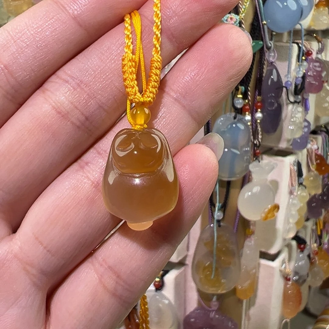 玛瑙/玉髓未镶嵌吊坠(赠链)