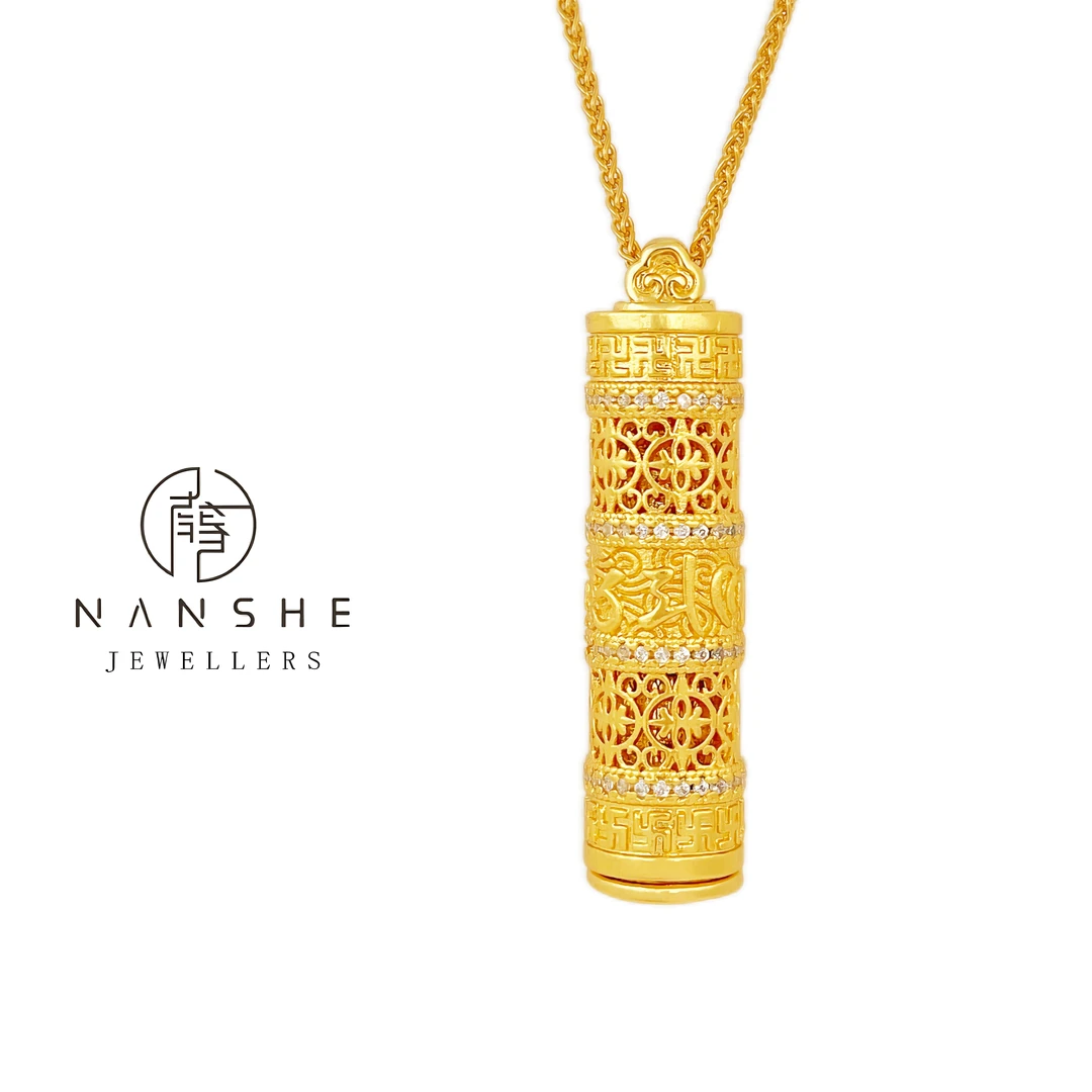 NANSHE/南奢 新中式八宝随身佛项链RJ