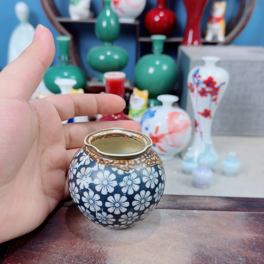 陶瓷手工小花器摆件