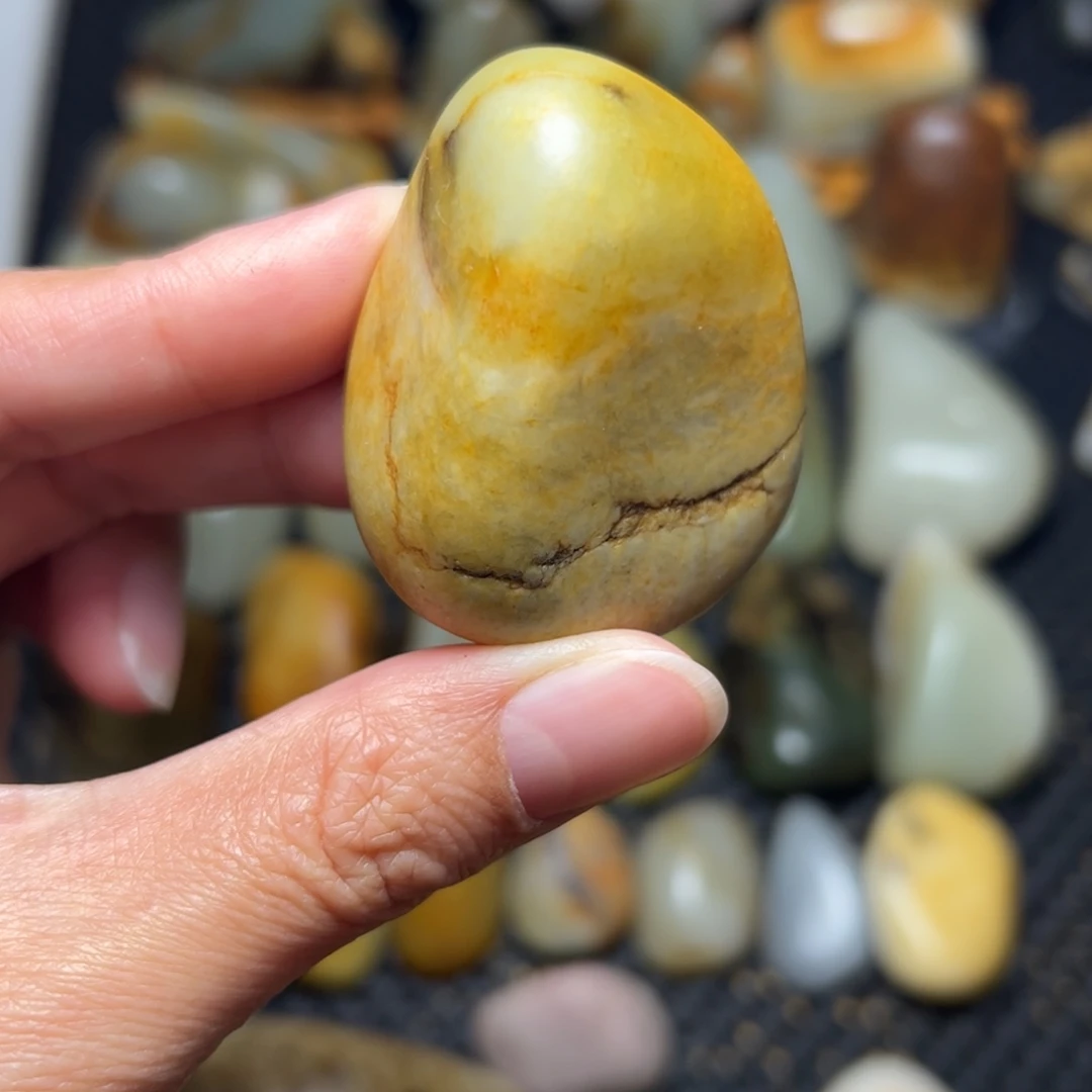 和田玉未镶嵌挂件49