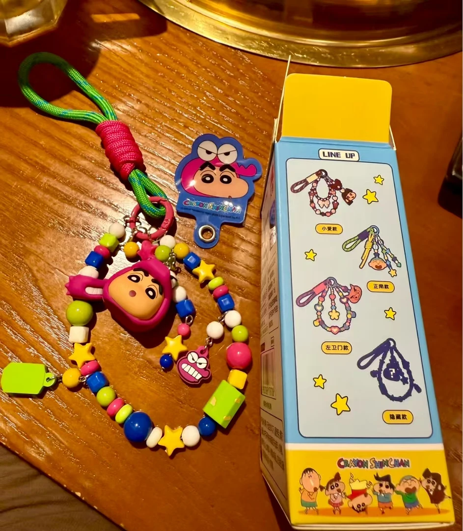 蜡笔小新立体手机挂件可爱盲盒钥匙扣