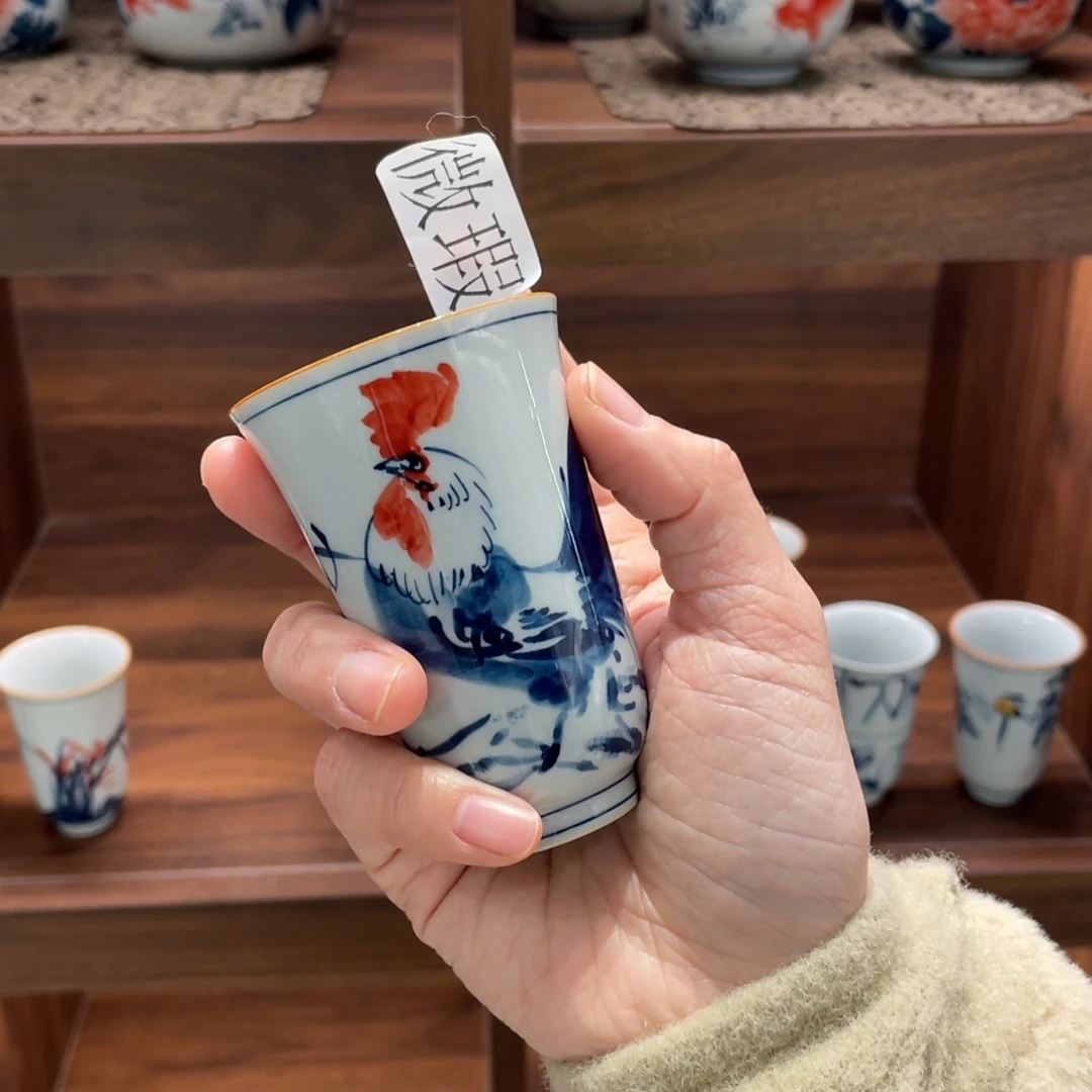 微瑕釉下彩纯手绘