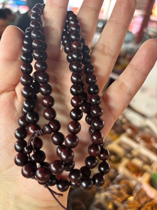 铜合金木质手链 圆珠搭配檀木手串