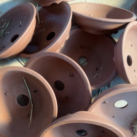 紫砂花盆100-10。23.5-6.5