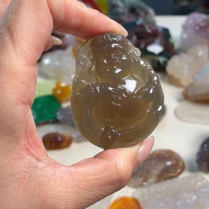 玛瑙/玉髓未镶嵌吊坠(不含链)
