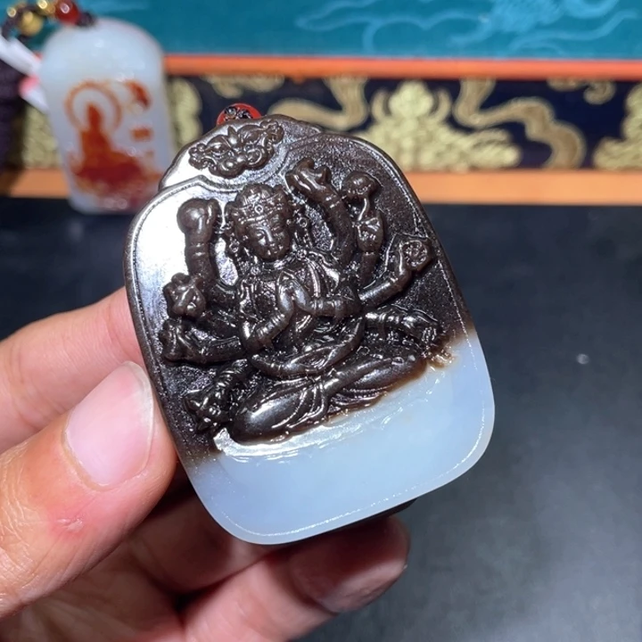 和田玉未镶嵌颈饰J