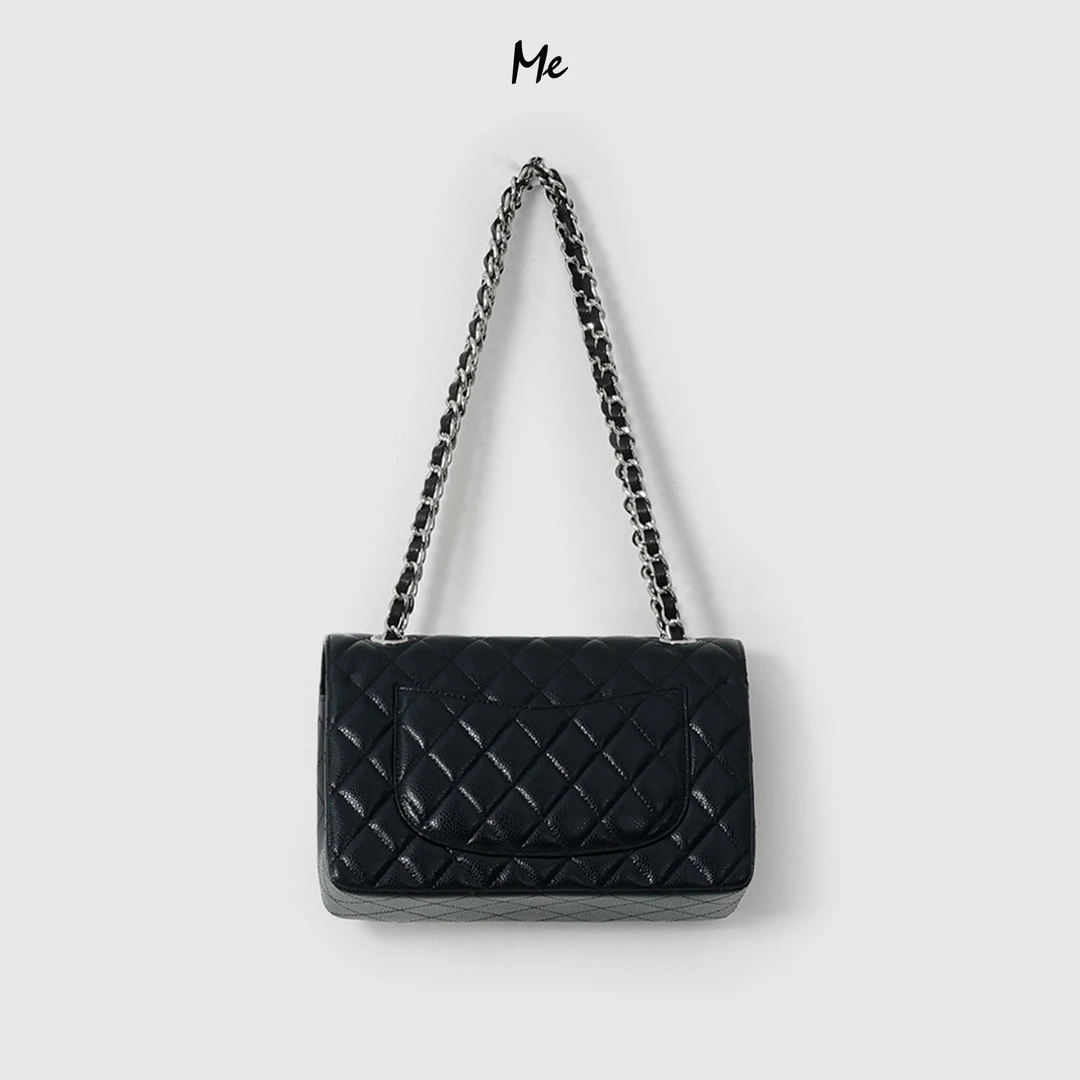 ME【真皮鱼子酱菱格托特包】TOGO牛皮荔枝纹百搭时尚包包MESA2125