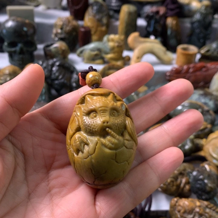 未镶嵌岫岩河磨玉（透闪石质玉）笔搁