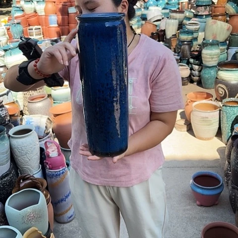 口14高42瑕疵一个盆子。