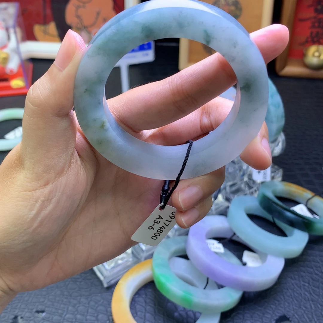 懒***-未镶嵌蓝定制翡翠